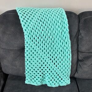 ❤️Mint Green Crochet Blanket